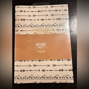 Arrow Pattern Notebooks Pack of 3